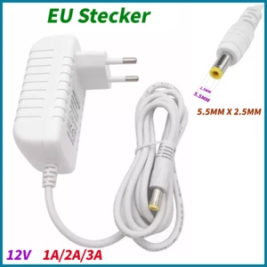 AC 240V auf 12V 1A 2A DC Steckernetzteil EU Stecker-Netzteil Trafo Netzadapter - Picture 1 of 10