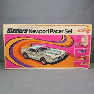 Vintage Hot Wheels Sizzlers Newport Pacer Set Mattel 1969 SOLO SCATOLA Trans Am - Foto 1 di 12