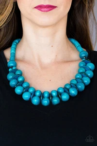 Paparazzi Necklace - Caribbean Cover Girl - Blue/Turquoise - Picture 1 of 7
