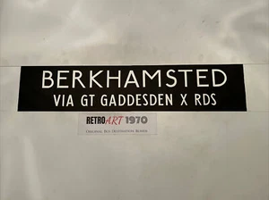 Berkhamstead Great Gaddesden Cross Roads London KF June 1977 Bus Blind 31” Gift - Picture 1 of 12