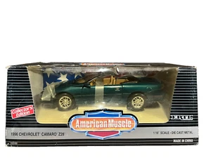 1996 CHEVROLET CAMARO Z28 CONVERTIBLE GREEN 1:18 ERTL AMERICAN MUSCLE #7231D0 - Picture 1 of 3