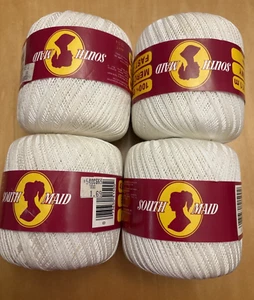 South Maid crochet thread, White, size 10, 450 yds, 100% Mercerized Cotton (4) - Picture 1 of 3