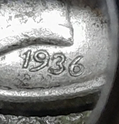 1936-S Mercury Dime FS-110 Overdate '36 over 29'  AU++ Slider Unc - Image 1 of 4