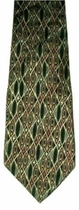 Albert Nipon - Corbata de cuello 100 % seda para hombre - Negro Borgoña rojo topo beige - 56"L - Imagen 1 de 6