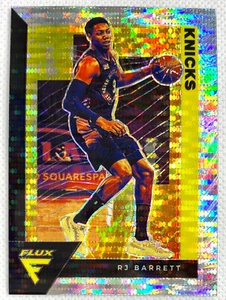 2020-21 Panini Flux RJ Barrett Silver Pulsar Prizm Card #116 SP New York Knicks - Picture 1 of 2