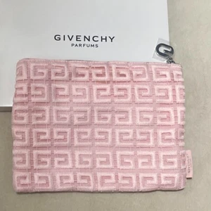 GIVENCHY Nude soft pouch 4G mark embroidery lace baby pink 16 x 22 x 1 cm Japan - Picture 1 of 9