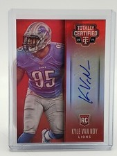 2014 Panini Totally Certified Football Red Prizm KYLE VAN NOY #121 Rookie RC /25
