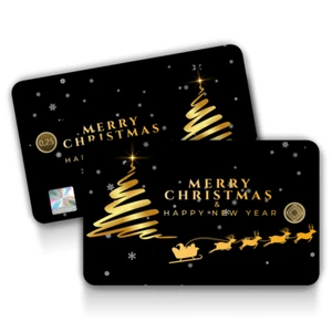 Lingotes de oro molde redondo 0,25 gramos Emasin oro 999 oro fino 0,10 g. Feliz Navidad - Imagen 1 de 3