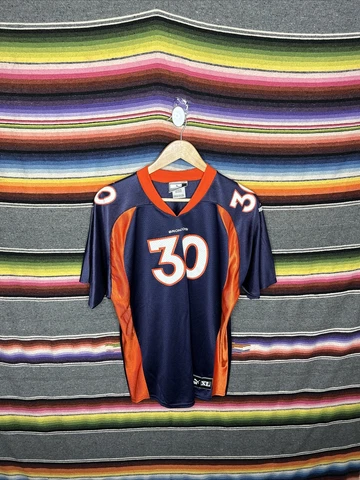 Vintage Puma Denver Broncos Terrell Davis #30 Football Jersey Youth XL (18-20) Cover