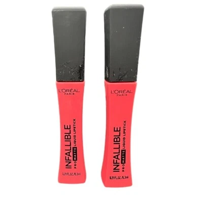 Loreal Infallible Pro Matte Liquid Lipstick #874 Pink Soiree x2 - Image 1 of 3