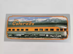 Denver and Rio Grande D&RGW The Colorado Passenger Car Trifold Brochure - Picture 1 of 3