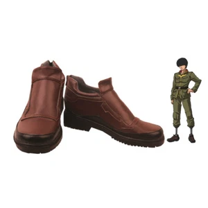 Mobile Suit Gundam: Thunderbolt Daryl Lorenz Zapatos Juegos con disfraces Hombres Botas Marrón - Imagen 1 de 5