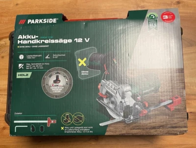 Akku Handkreissäge Kreissäge PHKSA 12B3 Parkside, neu + ovp, ohne Akku ohne Lade - Bild 1 von 4