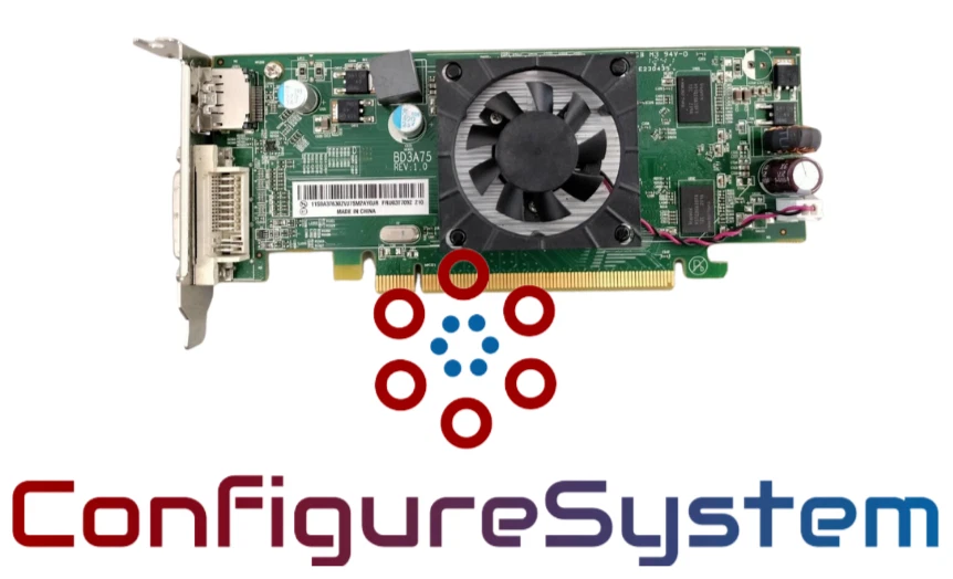 Lenovo AMD Radeon FRU-03T7092  HD7450 1GB DP DVI Low Profile Video Card - Image 1 of 1