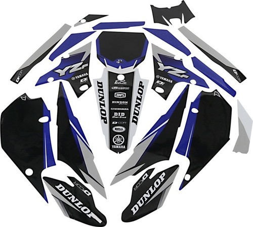 Dcor Complete Graphics Kit Cor 9 Black for Yamaha YZ450F/YZ250F 4 ...