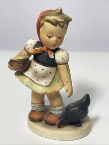Top Zustand!! Vintage Napco Keramik Mädchen "Zwei Küken" Mädchen passende Henne - Bild 1 von 7