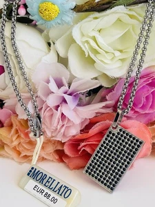 Collana Morellato Uomo Piastrina Con Cristalli - Foto 1 di 11