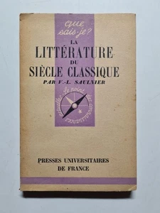 La Letteratura Del Secolo Classico | V.L. Saulnier | Stato Corretto - Picture 1 of 2
