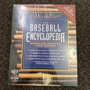NEW - The Baseball Encyclopedia Macmillan W/ CD Rom Season Simulator - Bild 1 von 8