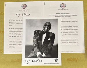 KIT DE PRENSA MY WORLD RAY CHARLES 1993 + FOTO WARNER BROS. RECORDS - Imagen 1 de 1