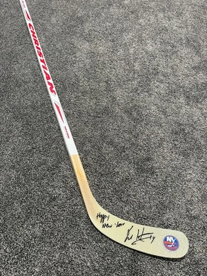 BO HORVAT NY New York Islanders SIGNED Autographed Hockey Stick COA Happy Year - Image 1 of 2