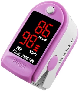 Facelake ® FL400P Pulse Oximeter with Carrying Case, Batteries, Neck/Wrist Cord - Picture 1 of 6