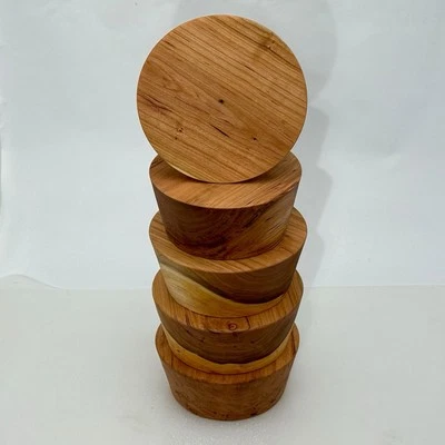 BUCKLEY SHOP WORKS BLACK CHERRY BOWL BLANK, 6”x2.5", WOOD LATHE TURNING STOCK BLOCK, FREE SHIPPING