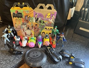 1990er Konvolut 16 Batman Robin McDonald Happy Meal Spielzeug 1 Karton - Bild 1 von 11