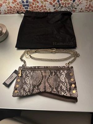 Bolso Bandolera Hammitt Cuero Mate Dorado Herrajes con Cubierta Antipolvo  Foto 1 de 4