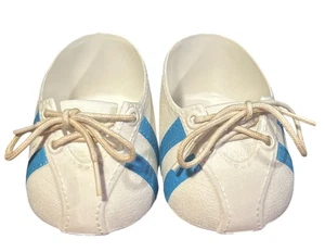 Vintage KT Kenner Baby Doll Shoes White Sneakers Cabbage Patch Kids  - Picture 1 of 6