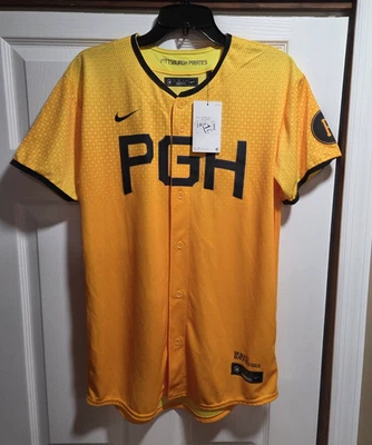 Nike Ke'bryan Hayes Pittsburgh Pirates City Connect Player Jersey Youth XL $95 - Image 1 of 4