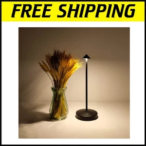 Portable Modern Black Touch-Control LED Lamp - Perfect for Outdoor & Indoor Use - Picture 1 of 10