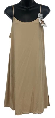 Jockey Generation Womens Beige Slip Dress Size XL Extra Large Tan Adjustable New - Image 1 of 4