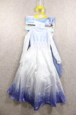 Disney Frozen Girls Elsa Snow Queen Halloween Costume Dress up Sz - 4-6 Small - Image 1 of 4