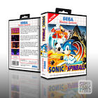 Boîte de couverture personnalisée Sonic Spinball Sega Master System insert de remplacement artistique