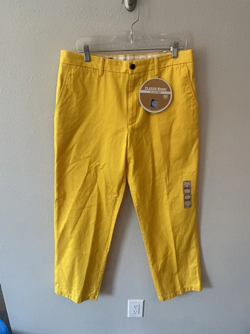 Dockers LSU Tigers Game Day Khakis Pants Yellow Mens Size 33x32 NEW Cover