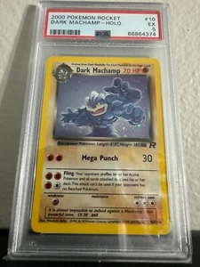 2000 Pokemon Rocket 10 Dark Machamp-Holo PSA5 - Picture 1 of 2