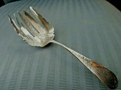 Horquilla para servir Palmer Bachelders Boston 1864-1884 PLATA ESTERLINA .925 corte brillante Foto 1 de 4