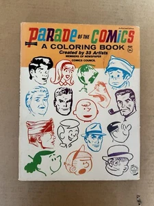 Parade of Comics Saalfield Coloring Book #4544 ~ 1966-Peanuts-Dick Tracy-Schulz - Picture 1 of 13