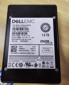 DELL EMC SAMSUNG PM1725b 1.6TB SSD NVMe PCIe U.2 MZ-WLL1T6C MZWLL1T6HAJQ-00AD3 - Picture 1 of 2