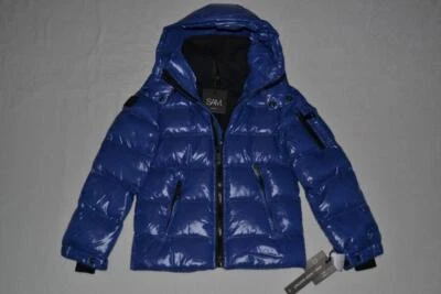 AUTHENTIC BOYS SAM. NEW YORK GLACIER DOWN PUFFER JACKET ADMIRAL BLUE ALL SIZES - Image 1 of 4