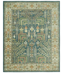 100% Wool Rug| Hand Tufted Tree of Life Premium Living Room Wool Area Rug - Picture 1 of 10