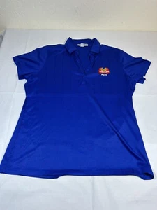 Marcos Pizza Shirt Blue Polo Short Sleeve Employee Uniform Womens Size XL - Picture 1 of 4