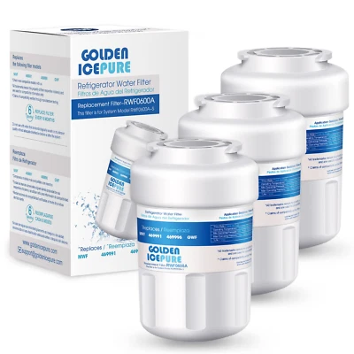 Fit for GE mwf ge profile gshs6hgdbcss 197D6321P006 CWMF031 Water Filter 3 Pack - Image 1 of 4