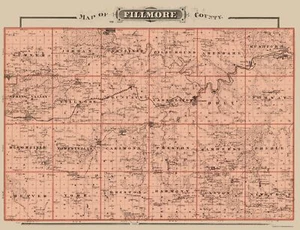 Historic County Map - Filmore County Minnesota - Andreas 1874 - 23 x 29.97 - Picture 1 of 20