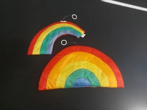 Vtg Charisma Rainbow Lot Of 2 Puffy Fabric Nursery Wall Decor 1980s - Picture 1 of 11