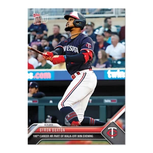 Byron Buxton - 2023 MLB TOPPS AHORA Tarjeta 104 - 100a Carrera HR Ganancia sin salida - Imagen 1 de 2