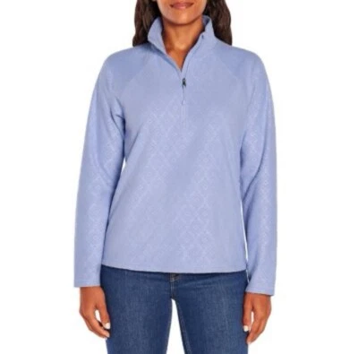 Pullover Eddie Bauer Para Mujer Manga Larga Polar Polar Cuarto Cremallera Pequeño S Foto 1 de 4