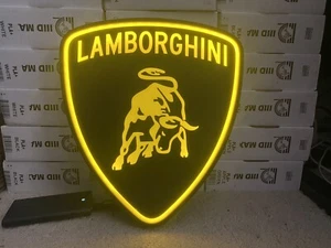 Lamborghini Lambo Sportwagen Motor 6" Leuchtschild - Bild 1 von 2