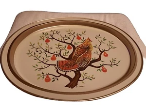 Vtg Serveware Oval Metal Trays “The Twelve Days Of Christmas" Kitchen & Home - Picture 1 of 3